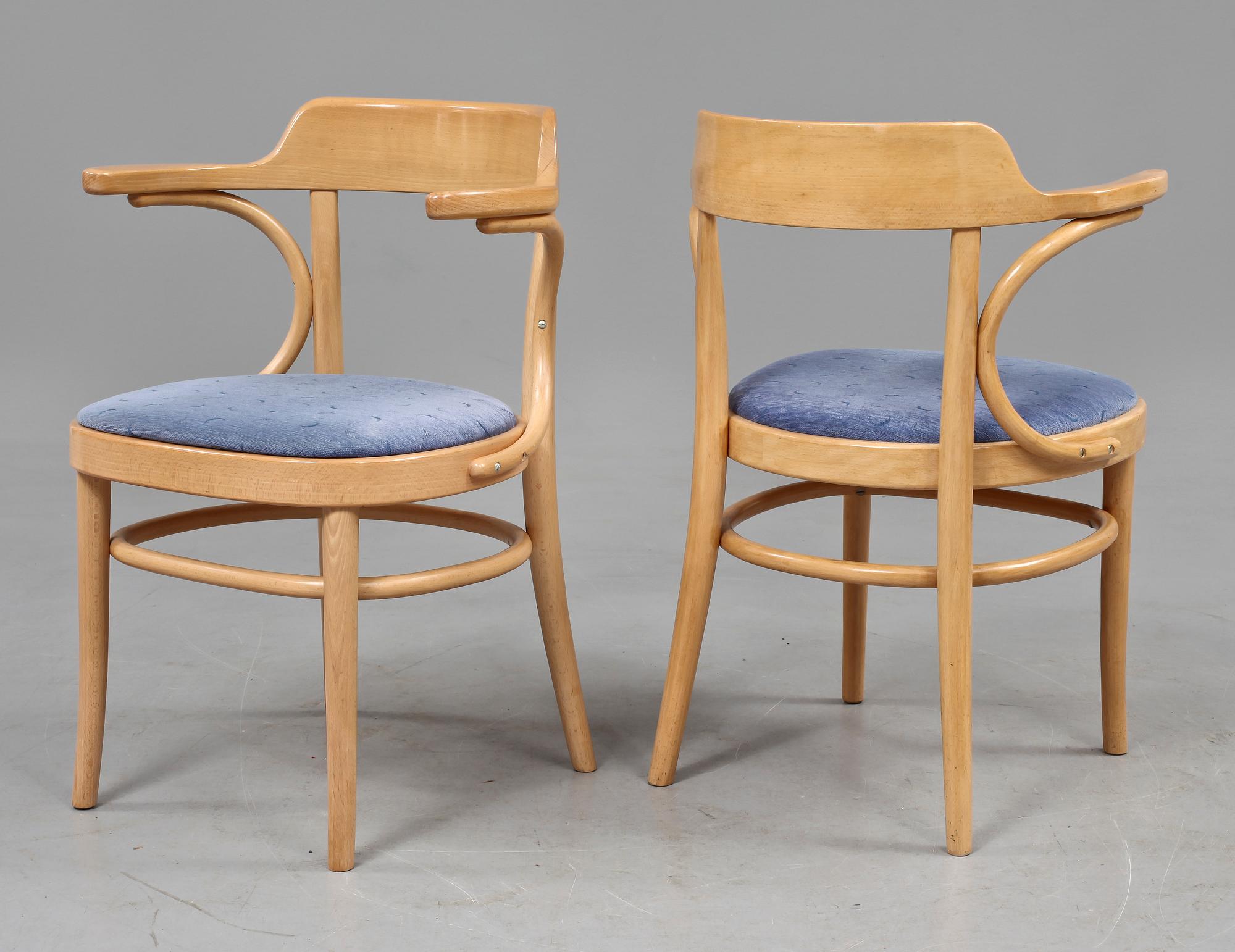 KARMSTOLAR, 10 st, "Cattelinstolen", Axel Kandell, Gemla, 1980.