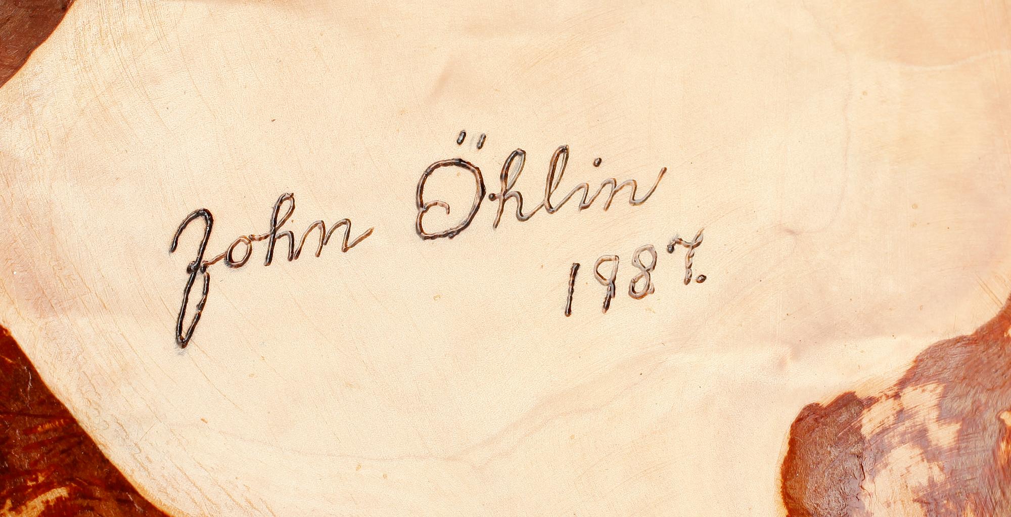 VRIL, möjligen björkrot, sign och dat John Öhlin 1987.