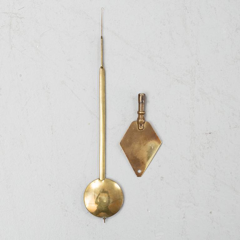 A swedish late gustavian wall clock, Johan Nyberg (Stockholm 1787-1801).