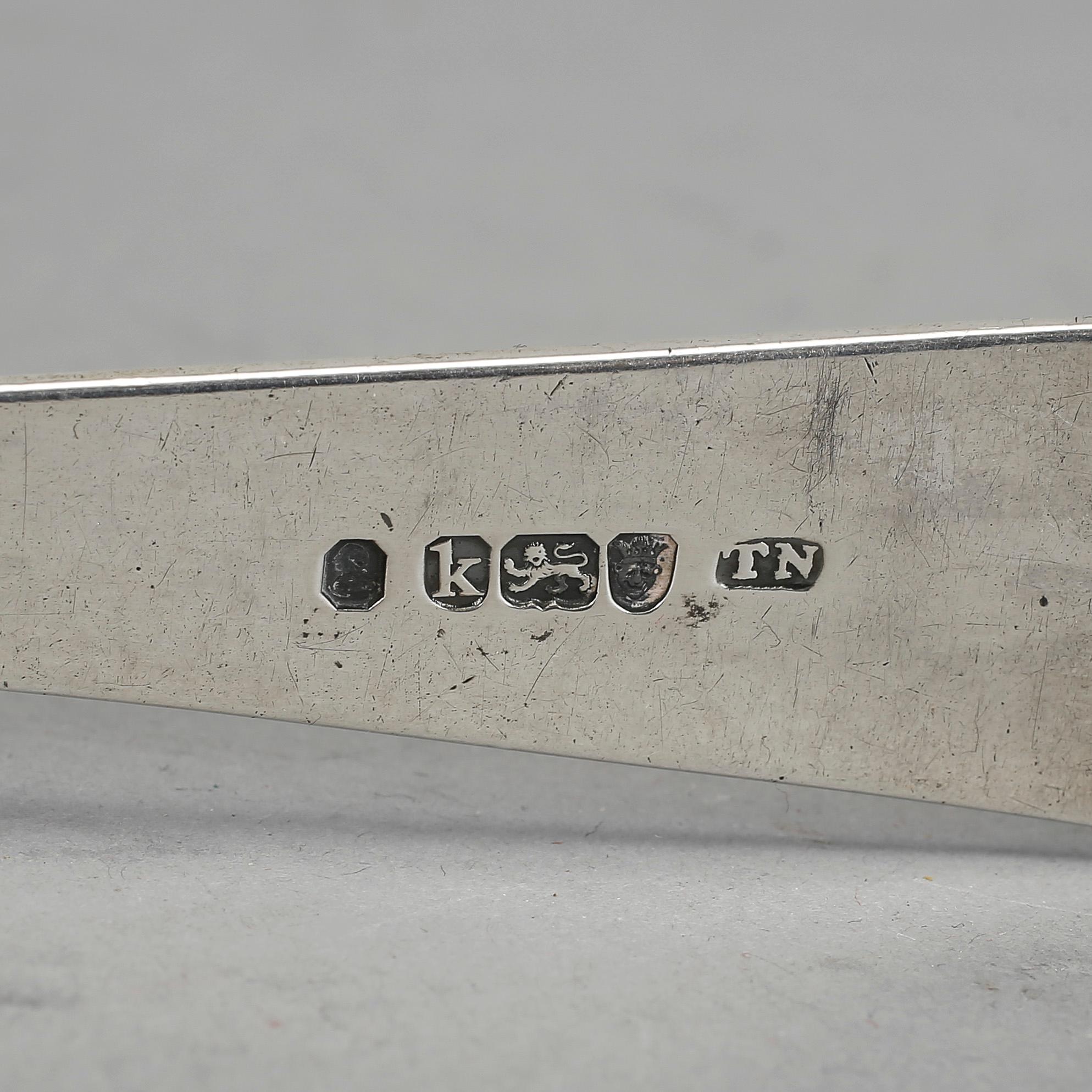 RAGUSKED, silver, Thomas Northcote, London 1785-86. Vikt ca 105 gram.