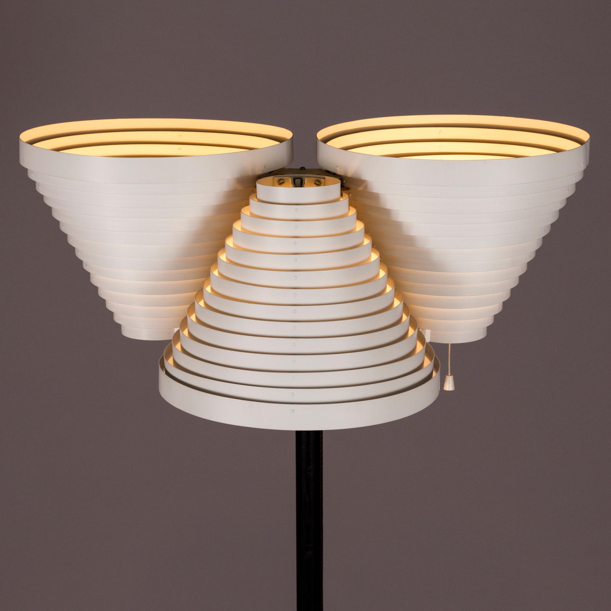 ALVAR AALTO,  golvlampa, modell A 809, Valaistustyö.