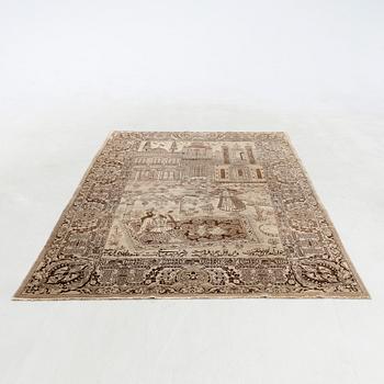 Rug, oriental semi-antique/antique approx. 264x163 cm.