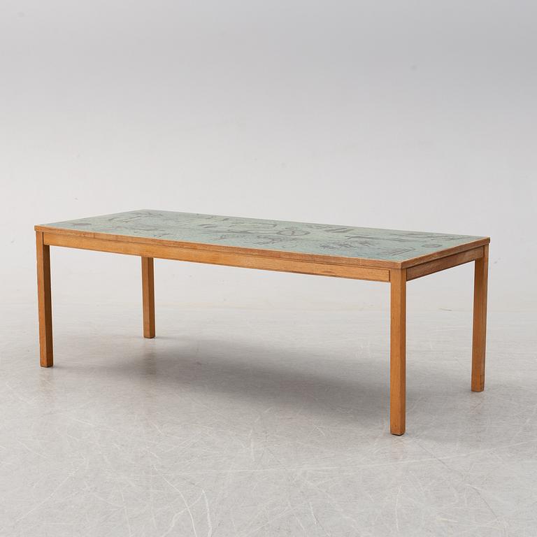 ALGOT TÖRNEMAN OCH DAVID ROSÉN, a 1950/60s sofa table "Triva Dura" for Nordiska Kompaniet, signed.