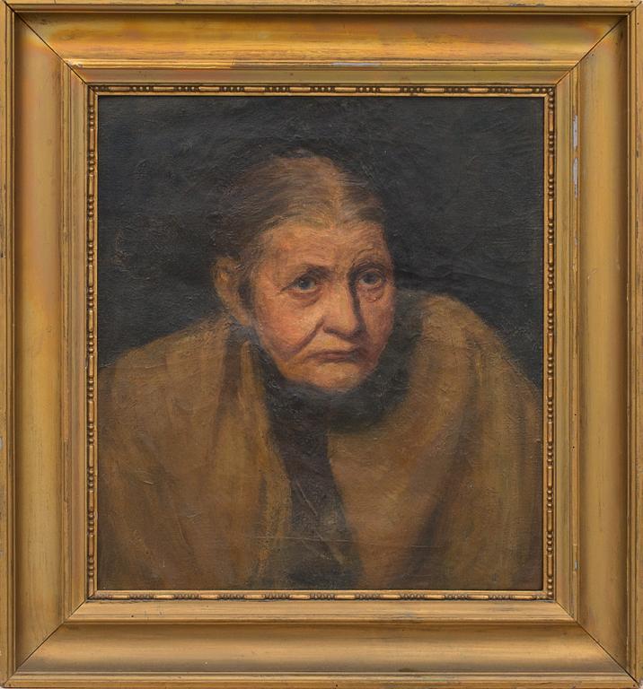 OKÄND KONSTNÄR, oljemålning på duk, 18/1900-tal.