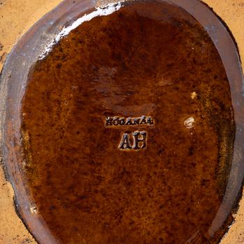 Albin Hamberg, an earthenware tobacco jar, Höganäs, Sweden, early 20th century.