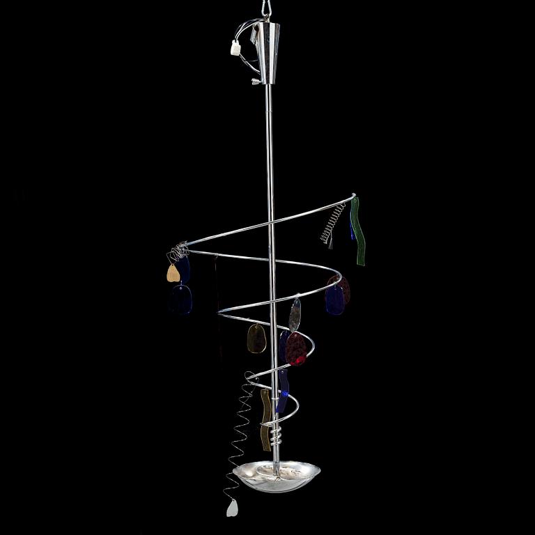 A late 20th century ceiling lamp, probably by Toni Cordero for Artemide, Italy.