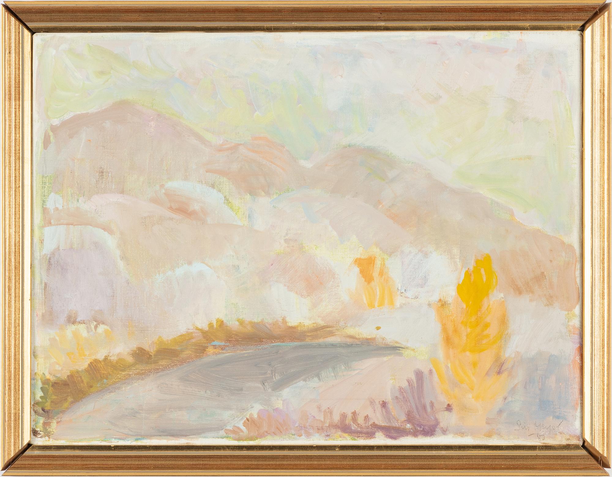 Siri Meyer, oil on canvas, signed and dated -80.