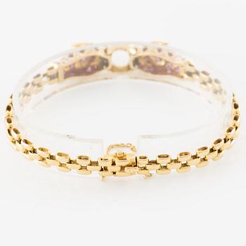 Bracelet in the form of a panther's head 18K gold.