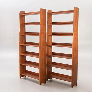 A pair of Gustavian style Ekolsund book shelves from IKEA 1990s.