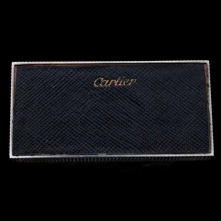 CARTIER BAROMETER, silver, guld. Frankrike 1930-t.