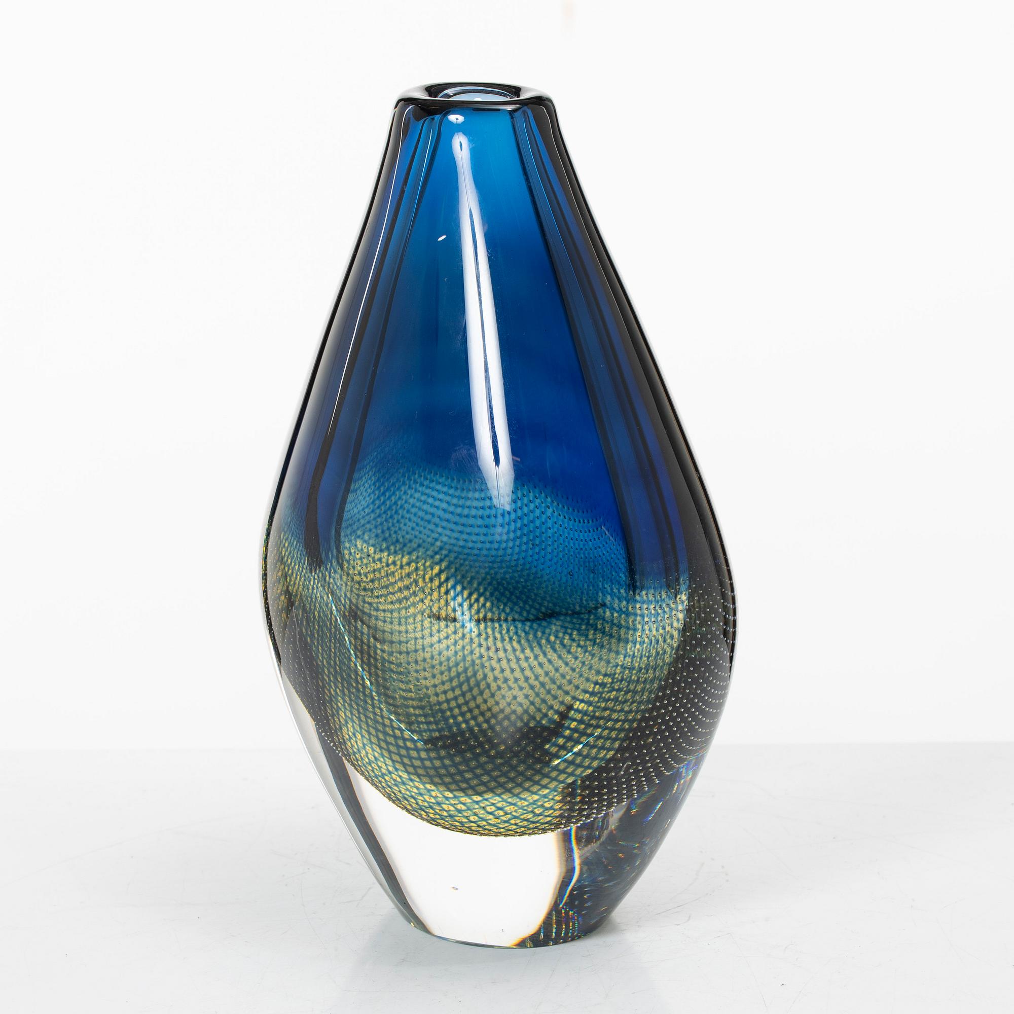 Sven Palmqvist, a 'Kraka' glass vase, Orrefors.