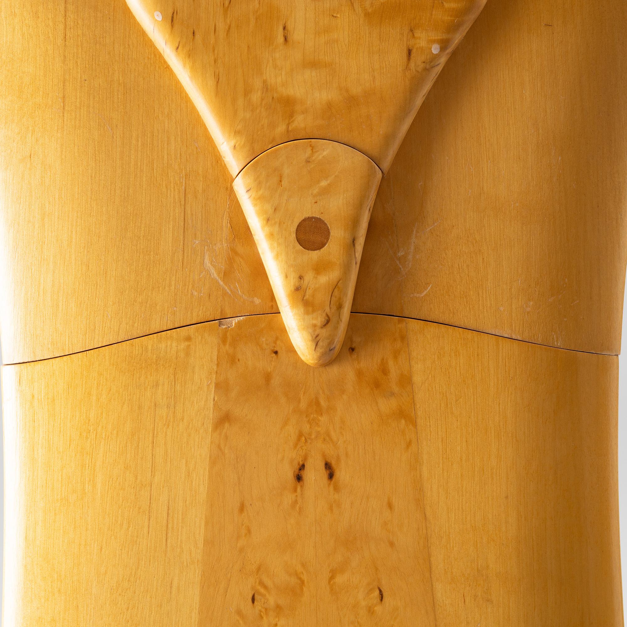 Carl Malmsten, long case clock, 'Tidlösa', late 20th century.