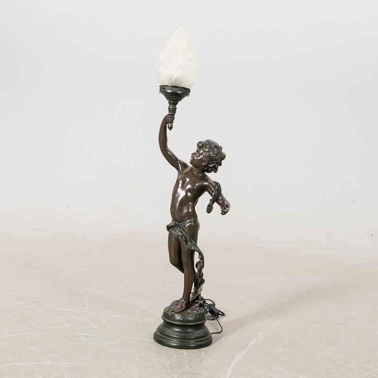 Table lamp Art Nouveau style, late 20th century.