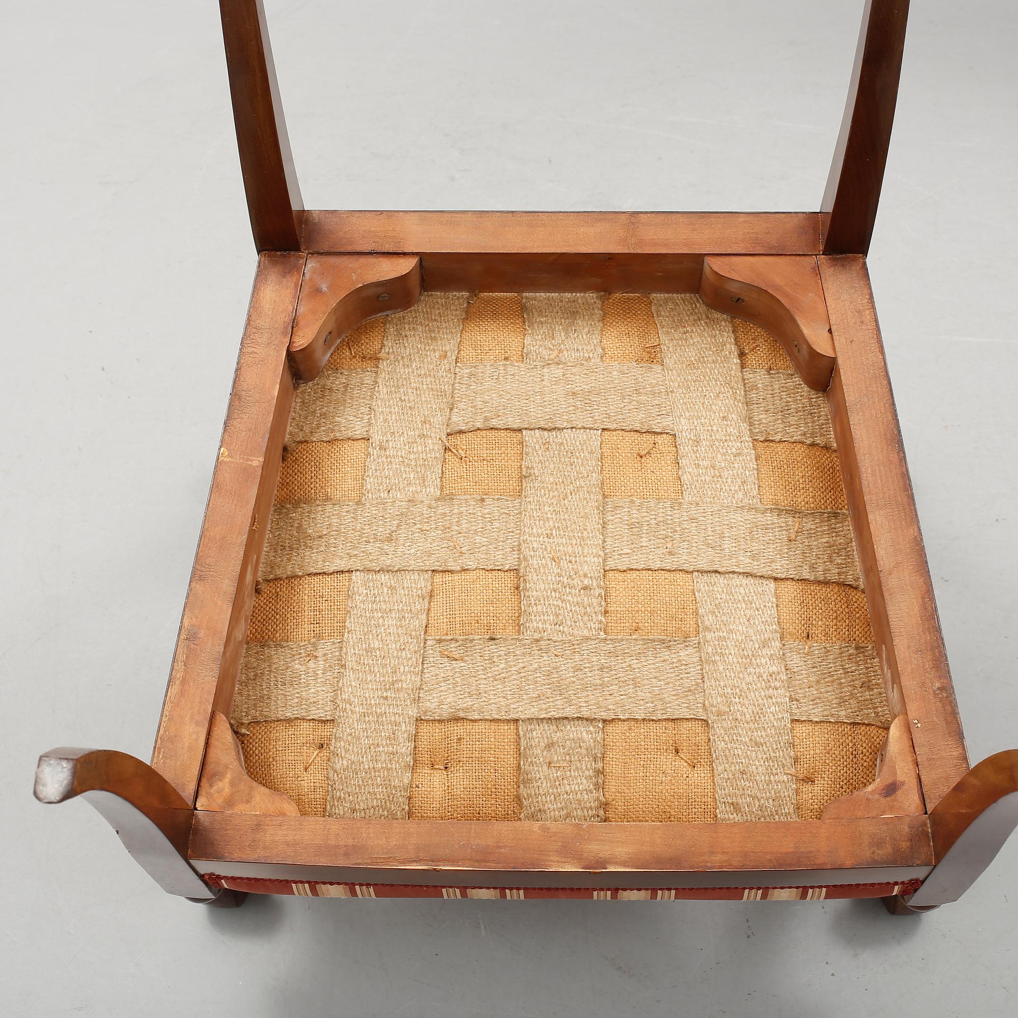 KARMSTOLAR, ett par, Karl-Johan, 1800-talets första hälft.