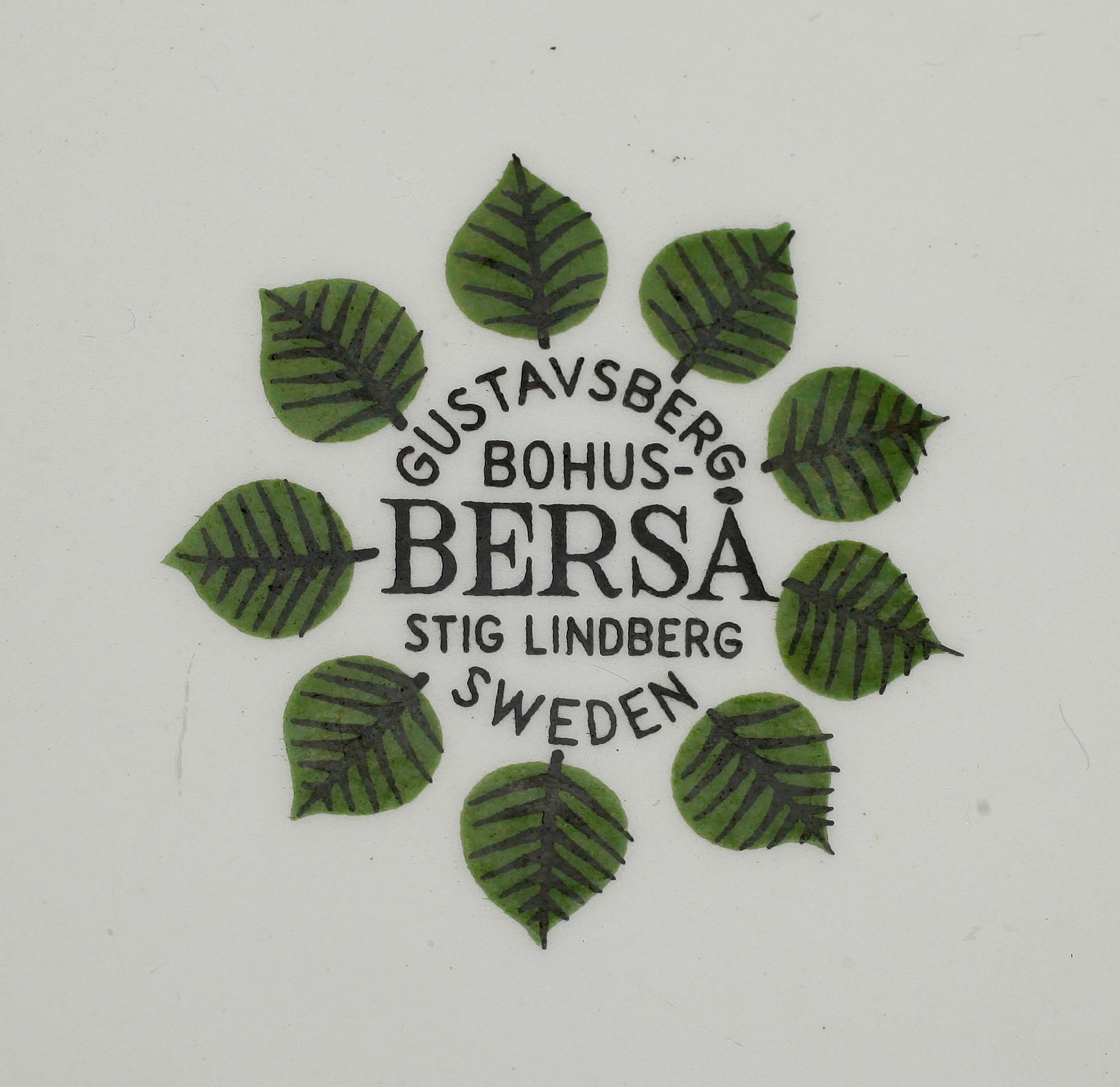 MATSERVIS, 20 delar, porslin, Berså, Stig Lindberg, Gustavsberg.