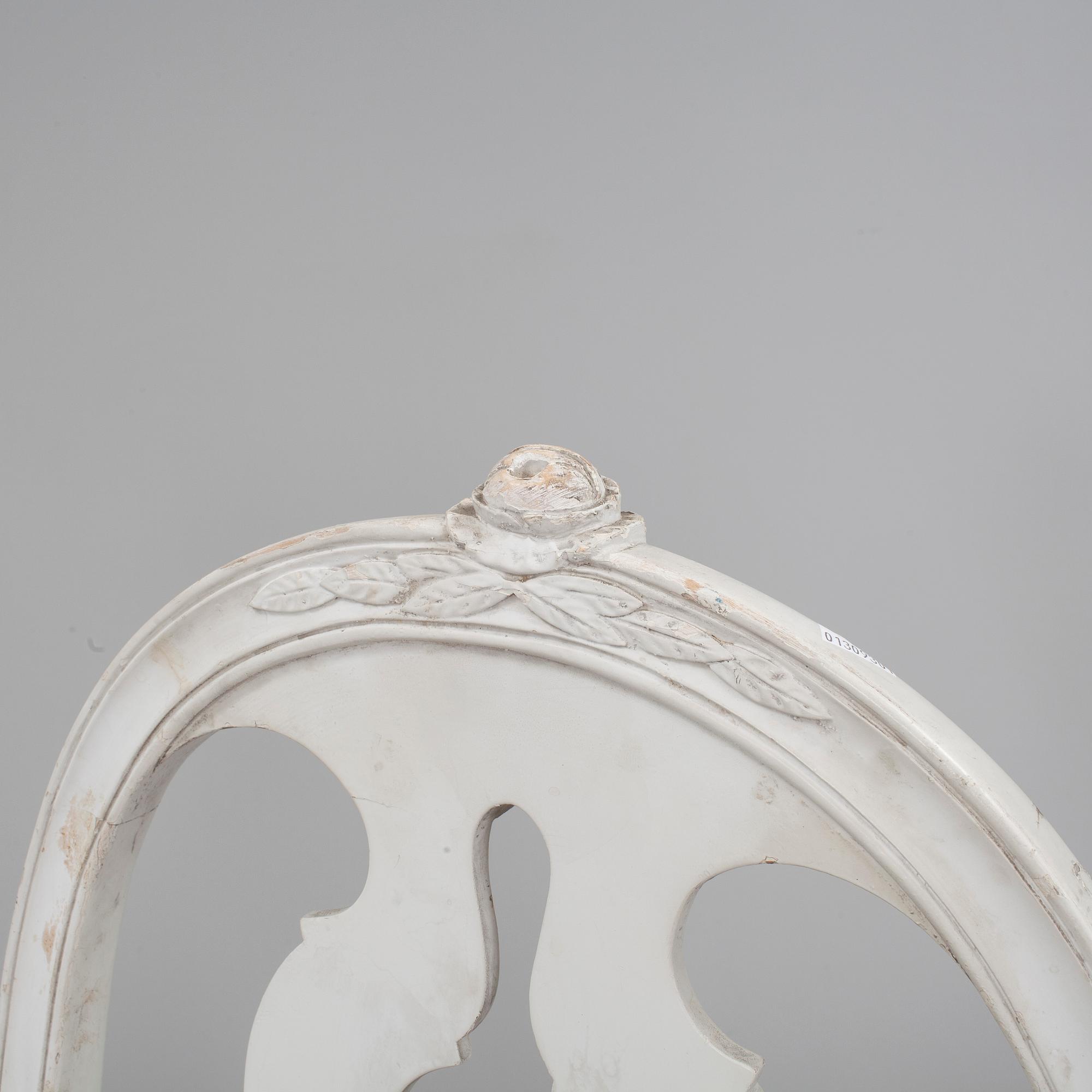 MATSALSGRUPP, 9 delar, gustaviansk stil, 1900-talets andra hälft.