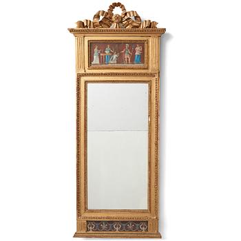 81. A late Gustavian mirror, Stockholm, around 1800.