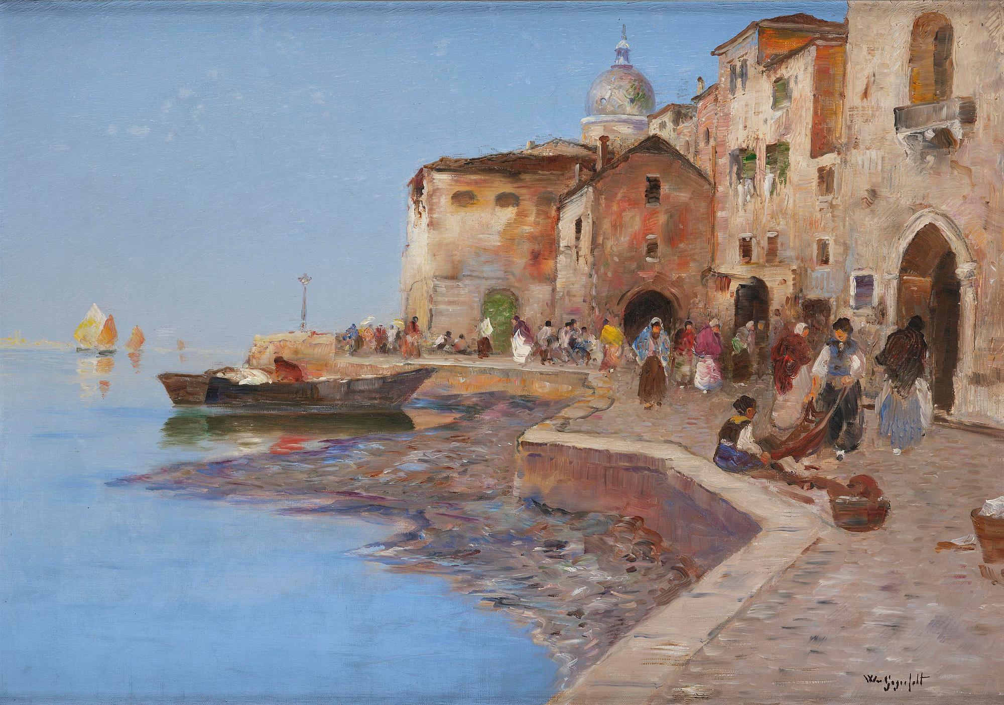 Wilhelm von Gegerfelt, Canal, Venice.