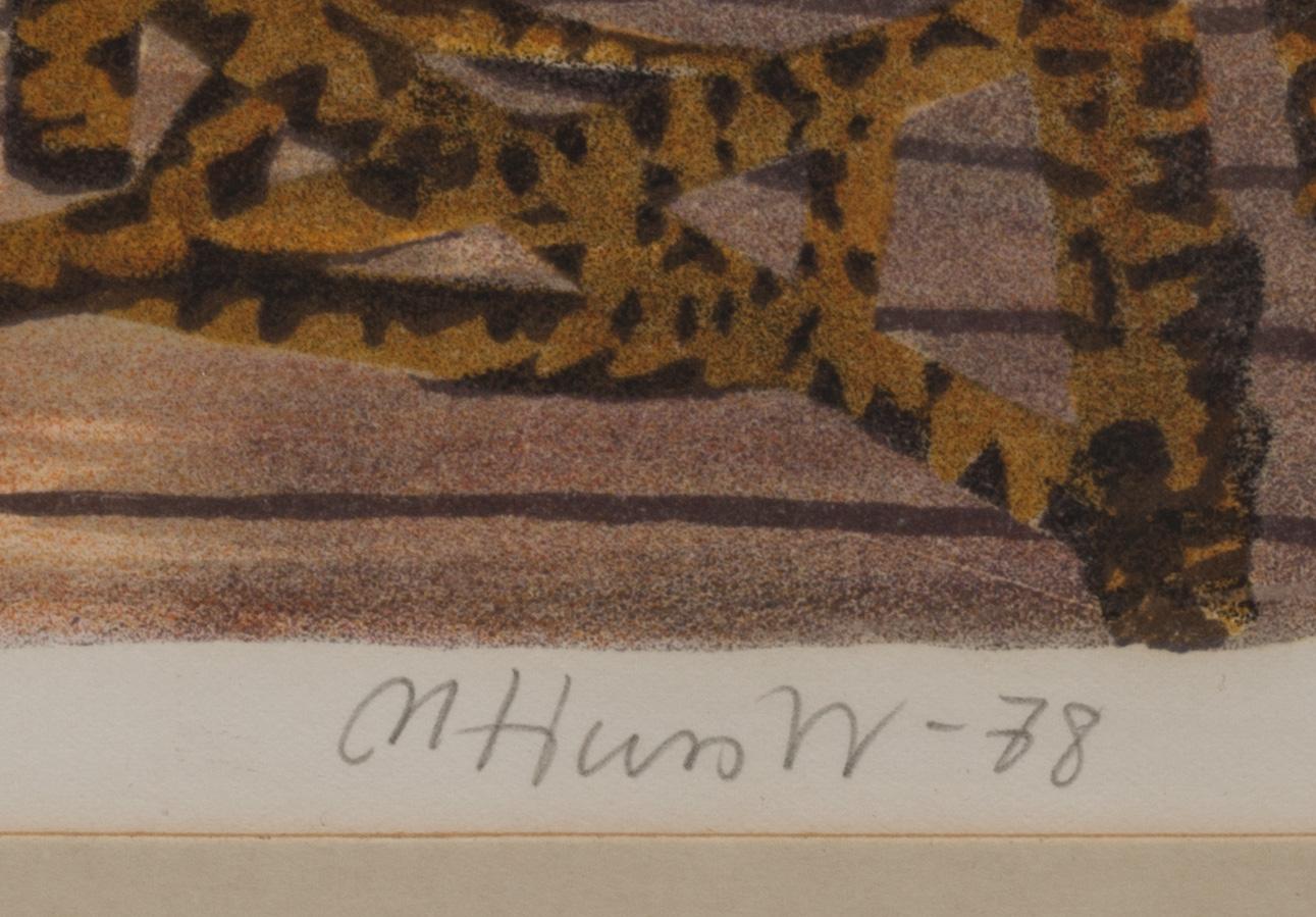MONA HUSS WALLIN, färglitografi. Signerad och numrerad 299/450.