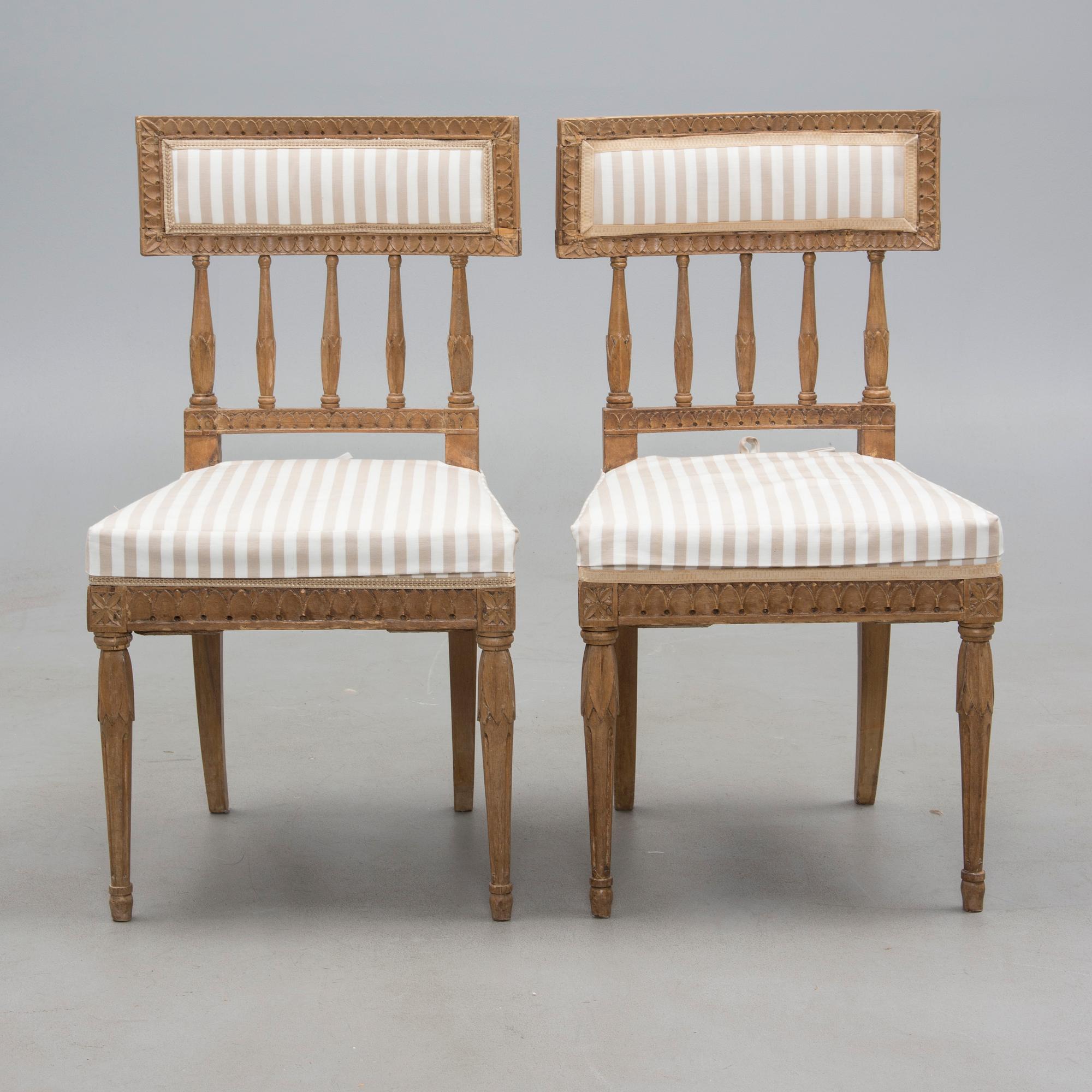 STOLAR, 2 st, sengustavianska, ca 1800.