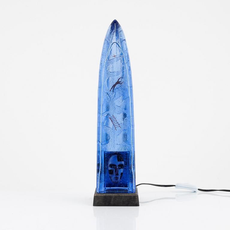 Bertil Vallien, a glass sculpture, Kosta Boda.