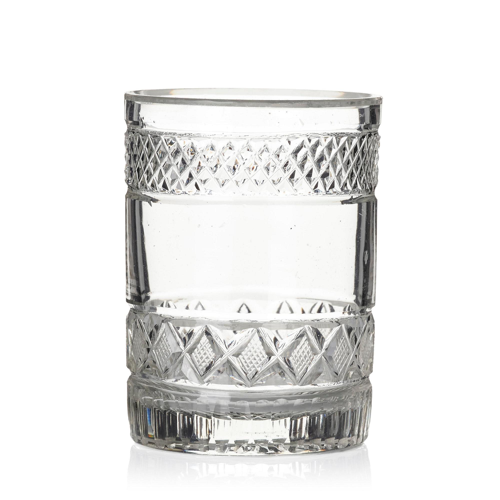 Seltzer glass, twelve pieces, Sweden, turn of the 20th century, Empire style.