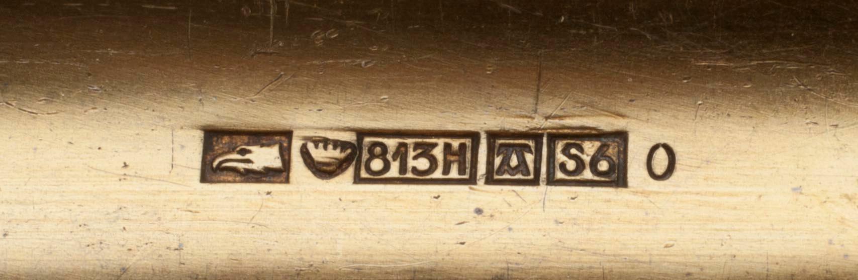 CIGARRETUI, silver, Auran Kultaseppä Oy, Åbo 1947. Vikt ca 51 g.