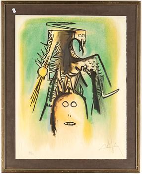 Wifredo Lam · WIFREDO LAM, färglitografi, signerad, numrerad 86/99.