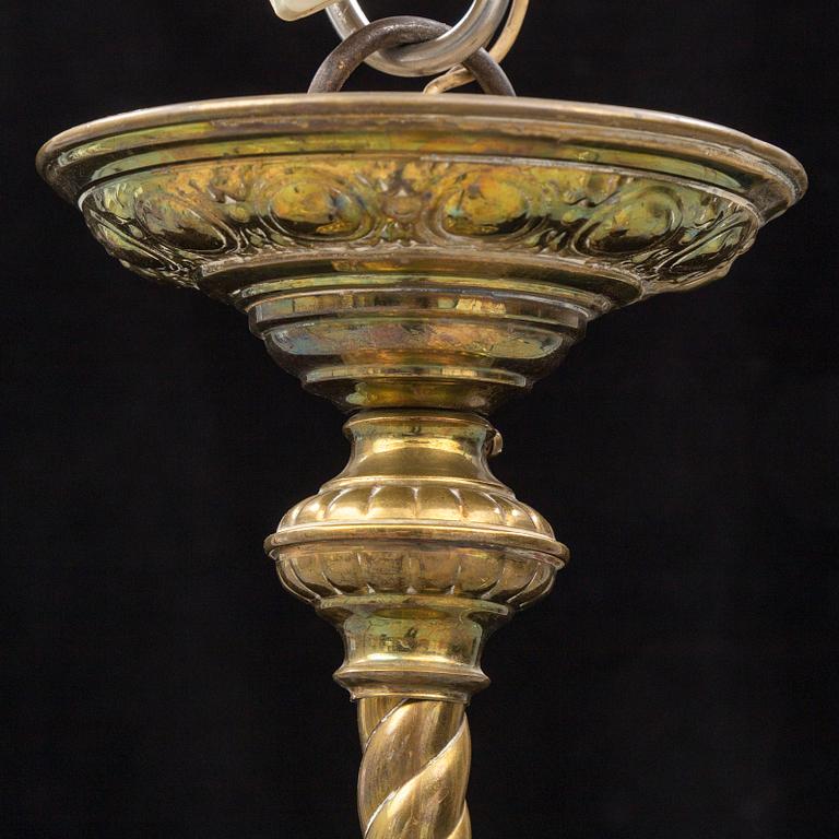 A ca 1900 ceiling light.