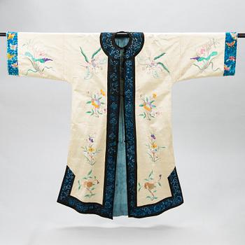 A Chinese embroidered robe, early 20th Century.