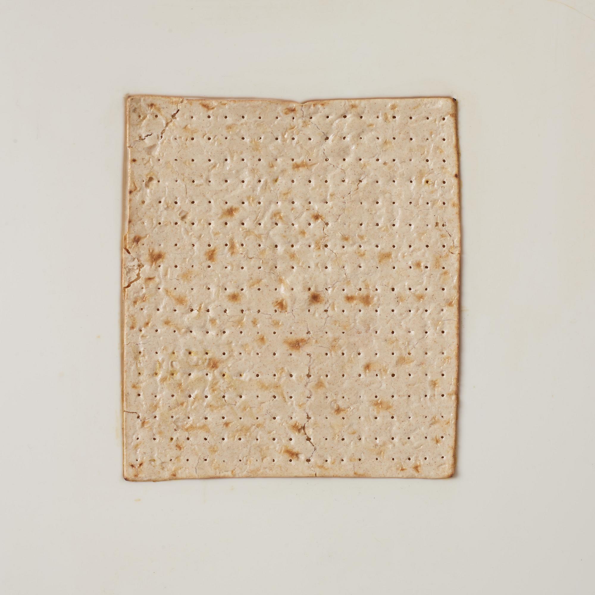 Helen Marten, vacuum formed matzoh cracker, ABS plastic, stainless steel. 2010.