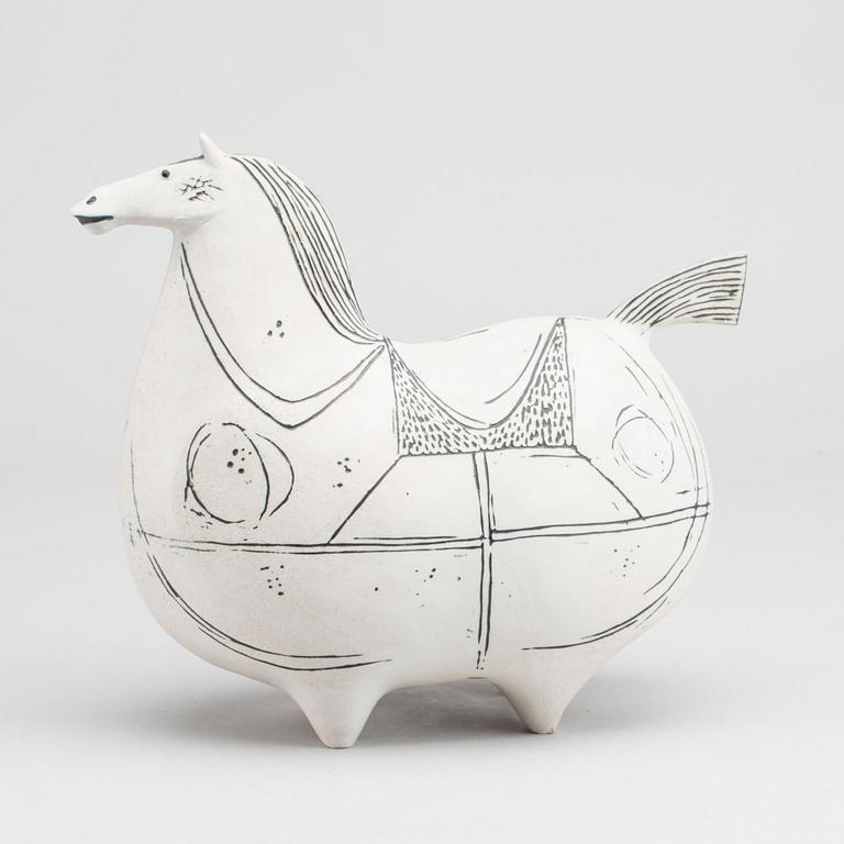 STIG LINDBERG, figurin av stengods, "Springare", Gustavsbergs studio.