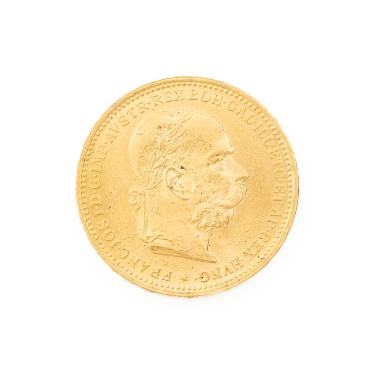 Gold coin, Austria-Hungary, 20 Corona, 1894.