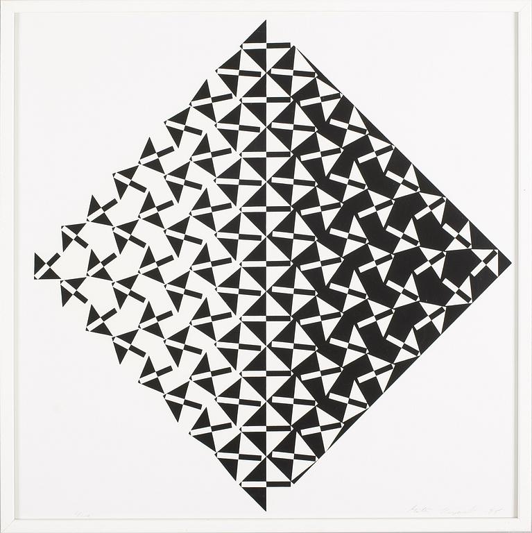 MATTI KUJASALO, serigrafi, signerad, daterad -85 och numrerad 1/110.