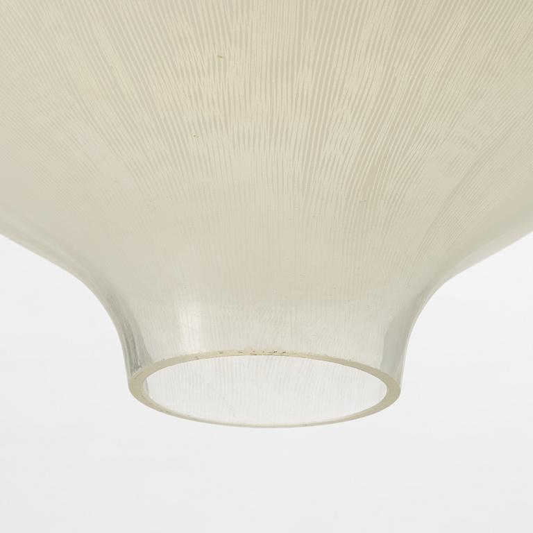 A glass ceiling light, Scandinavia, mid 20th Century.