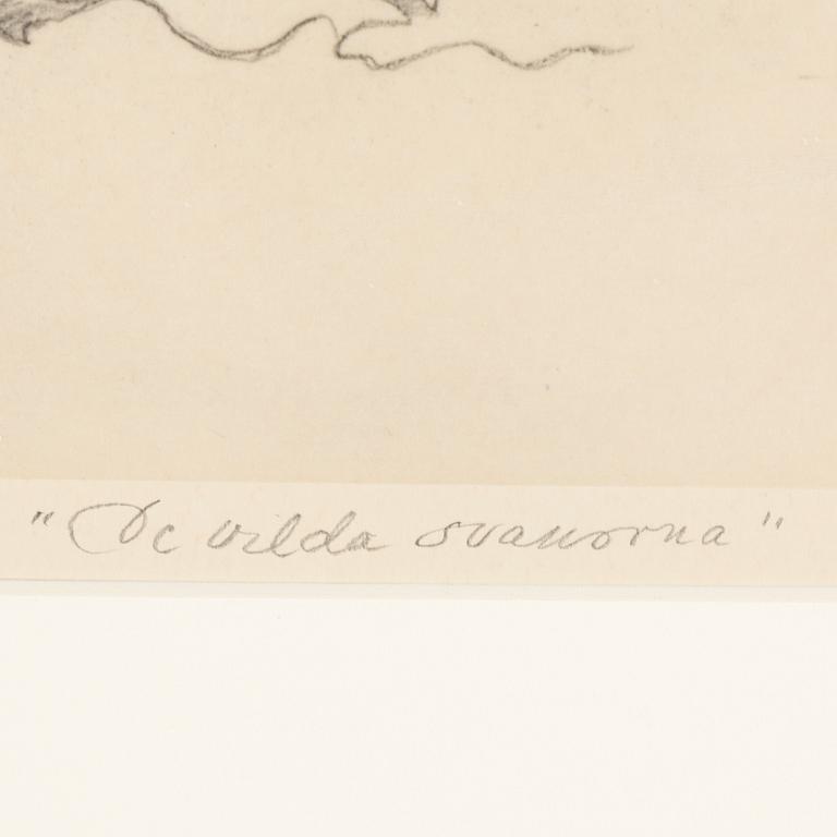 EINAR NERMAN, a drawing. Signed.