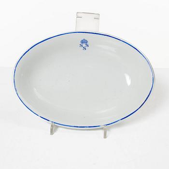 Matservis, 45 delar, porslin, "Kungliga Svenska Segelsällskapet", tillverkad för Nordiska Kompaniet, Rörstrand.