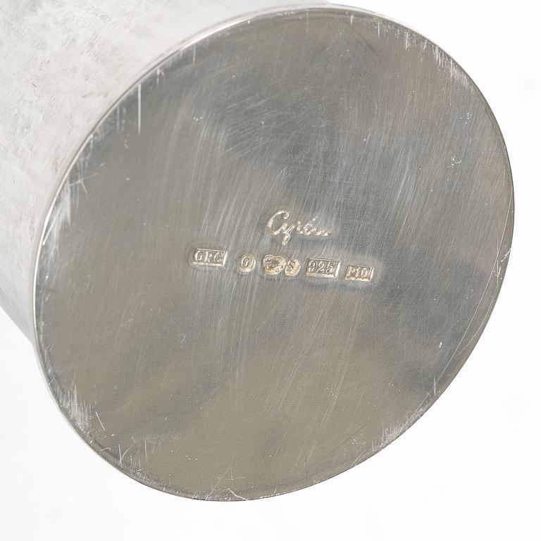 Gunnar Cyrén, Vase, silver, Gävle 1989.
