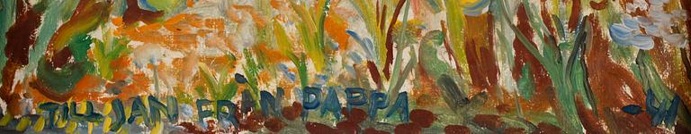 STIG SÖDERSTEN, olja på pannå, daterad -41.