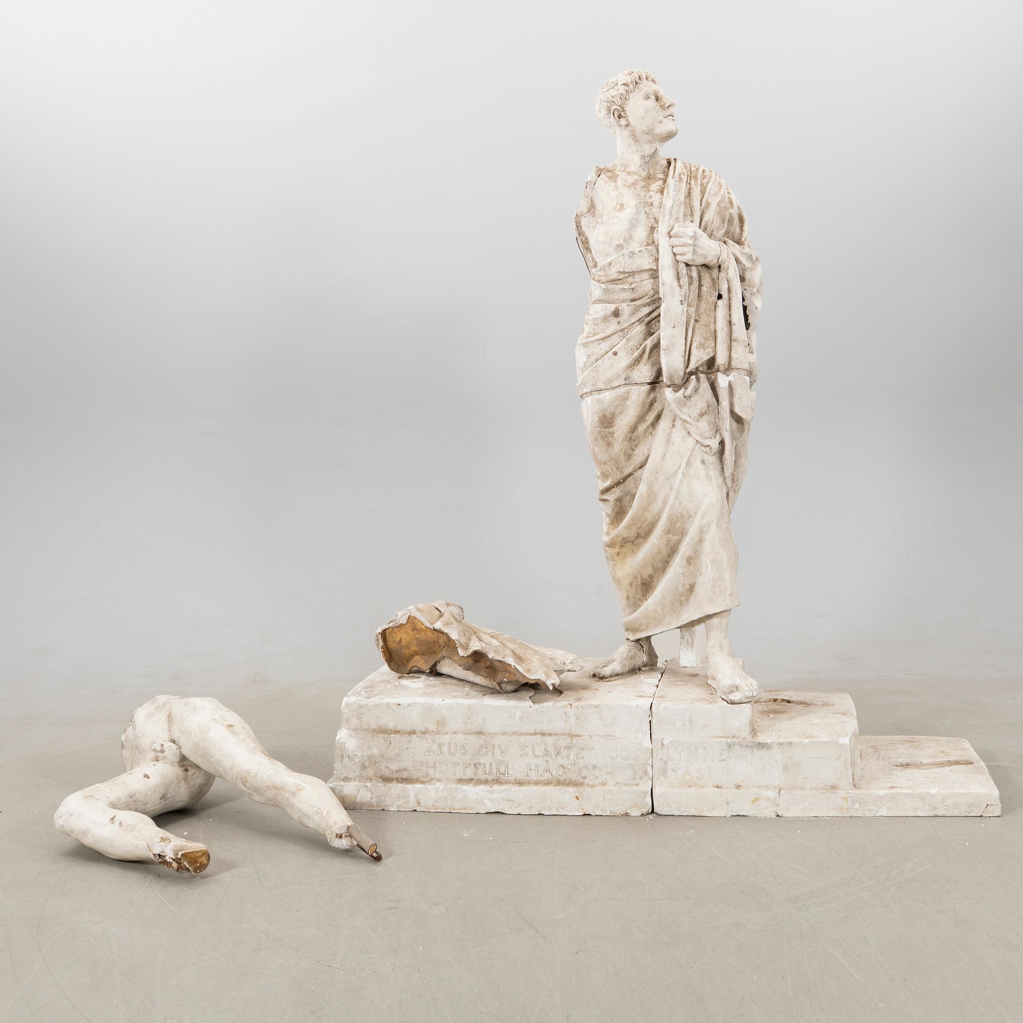 Nils Möllerberg, Sculpture group model for parts of the "Dexippos group" 1932.