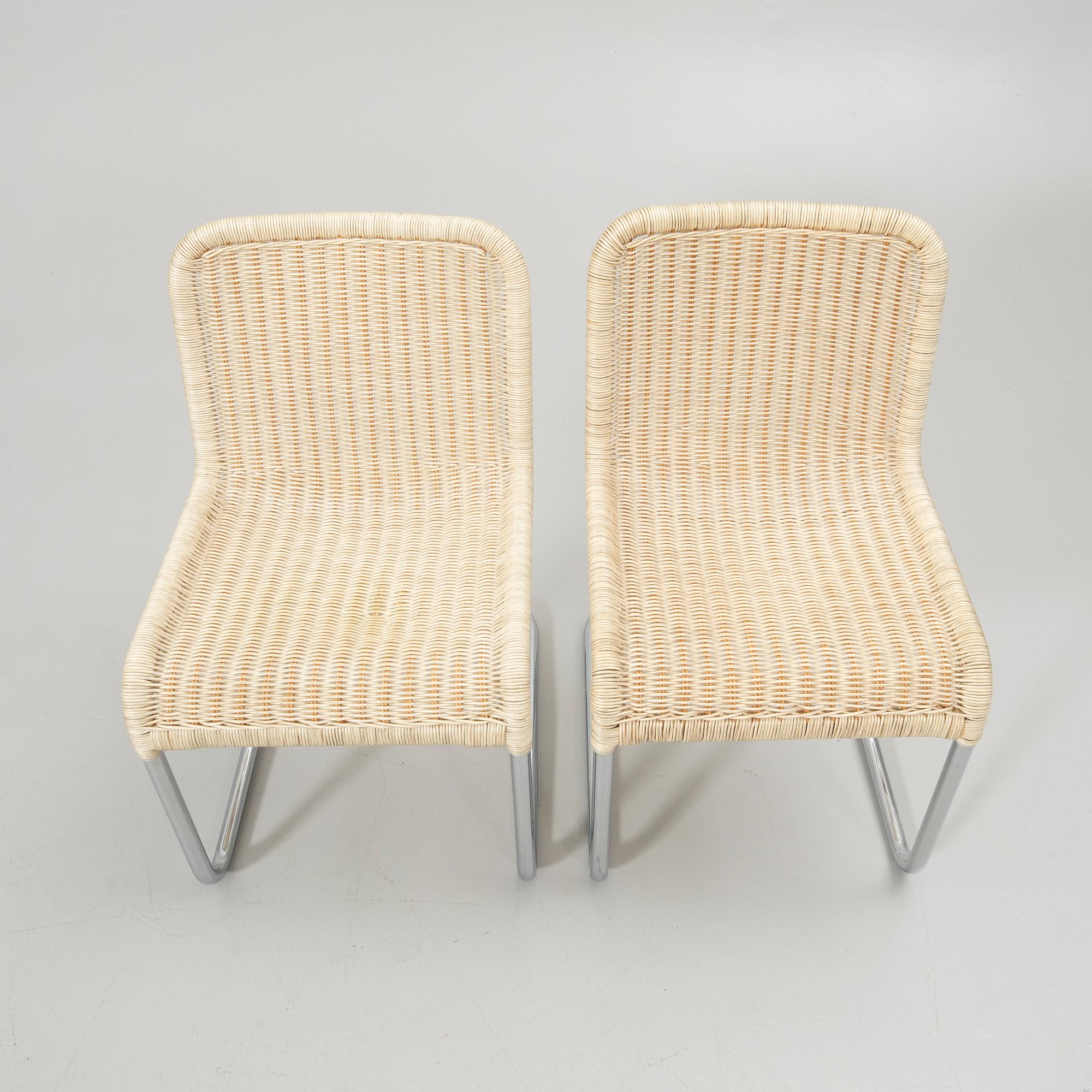 A. Lorenz, chairs, 8, Tecta, second half of the 20th century.