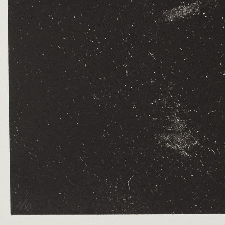 Dan Wolgers, blyrör, signerad Dan Wolgers och numrerad 2/10. 5 photopolymer tryck, 2014, upplaga 10. I originalkartong.