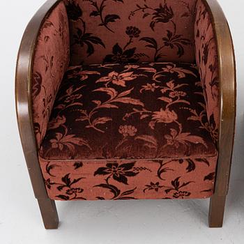Fåtöljer, ett par, Art Deco, 1920-tal.