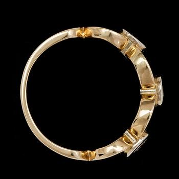 RING, three brilliant cut diamonds, tot. 0.40 cts.