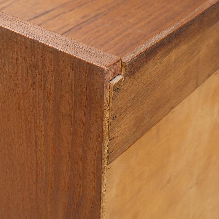 A teak writing desk, 1950-60s.