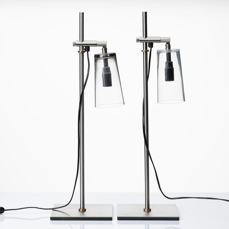 A pair of 'Manhattan' lamps by Gunnel Svensson, Bsweden.