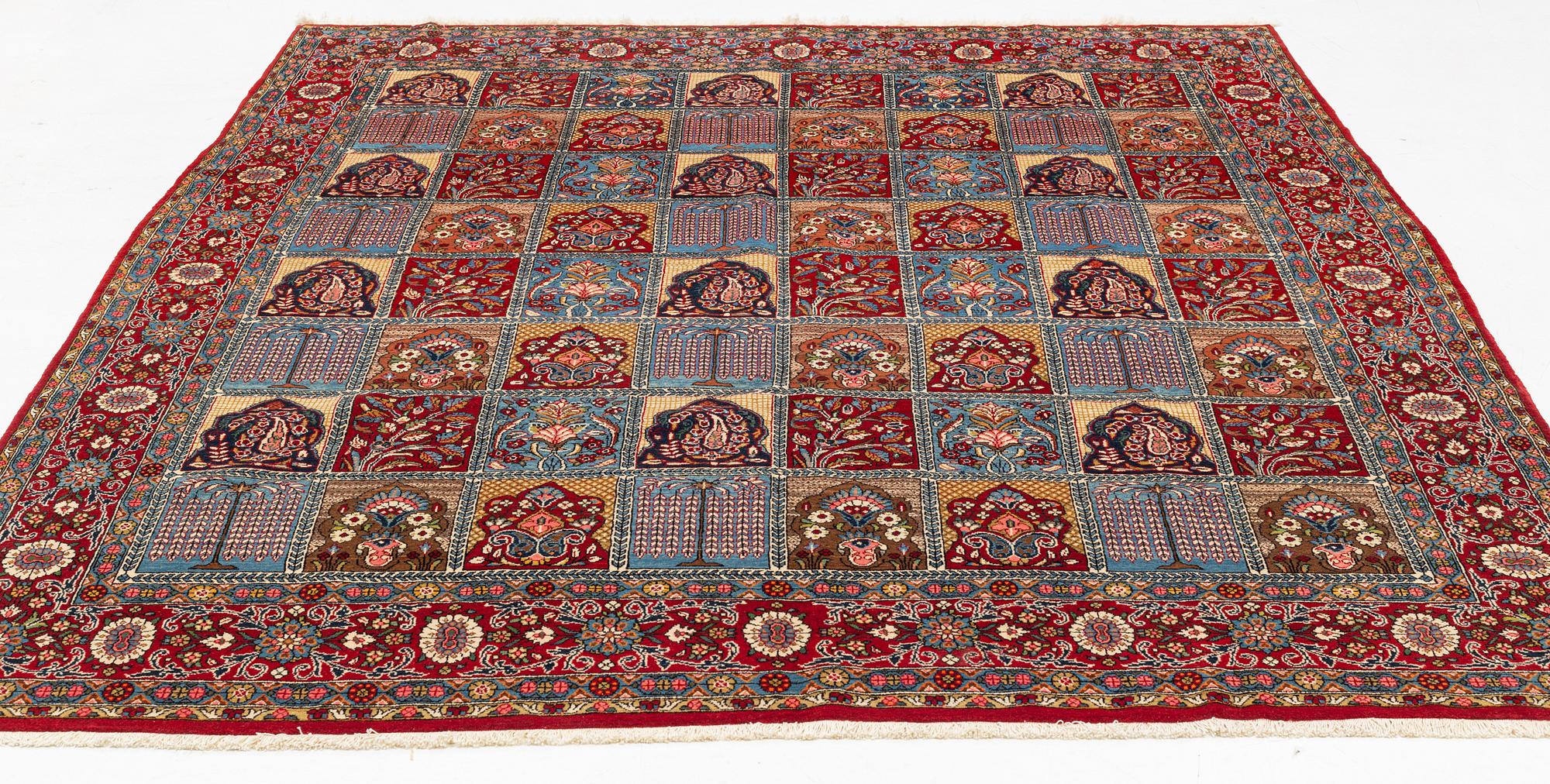 A Qum, semi antique, c. 284 x 226 cm.