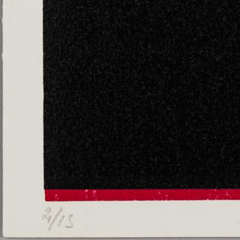 A serigraphy by Olle Baertling, numbered 2/15.