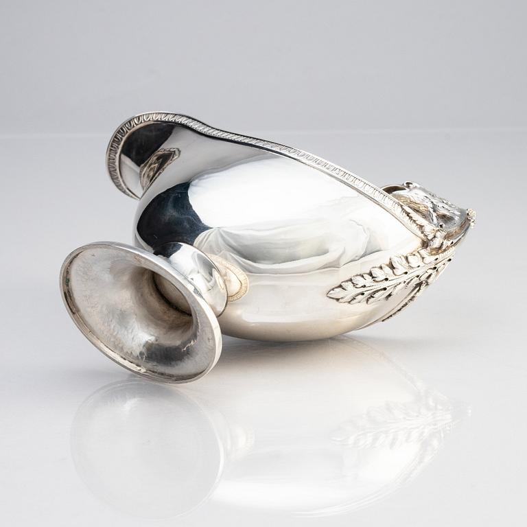 A French silver sauce boat, mark of Paul Duhamel, Paris 1832-45.