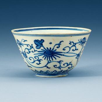 1689. A blue and white bowl, mid 17th Century.